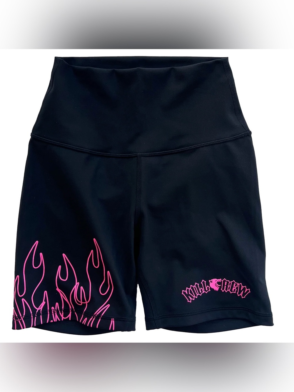 Kill Crew Scrunch Flames Biker Shorts